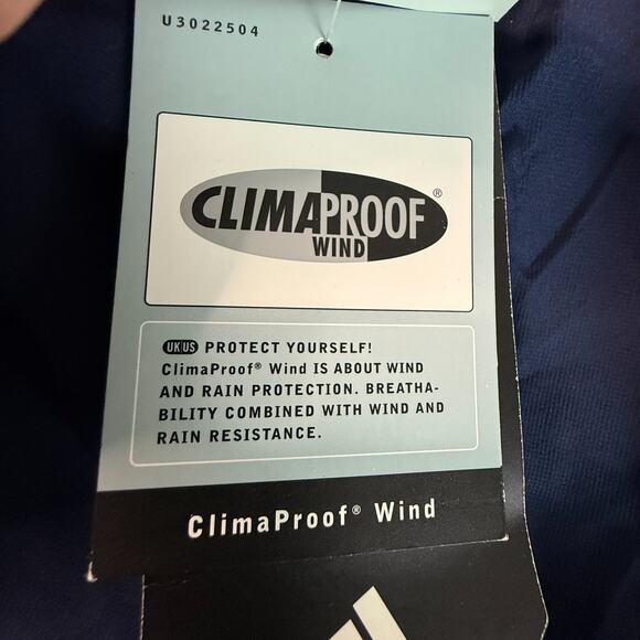 Vintage Adidas ClimaProof Wind Pants NWT Men’s XL Navy White Stripe - Picture 6 of 10